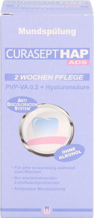 Curasept HAP020 PVP-VA 0,20 + Hyaluron Mundspülung, 200 ml FLA (200 ml, Mundspülung)