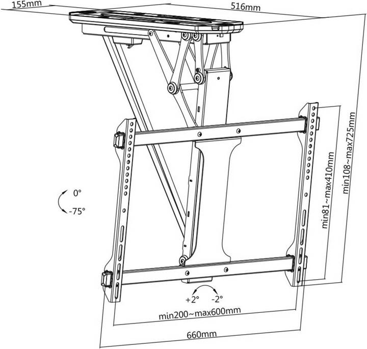 Actual product image myWall TV Ceiling Mount Ceiling Bracket (Ceiling)