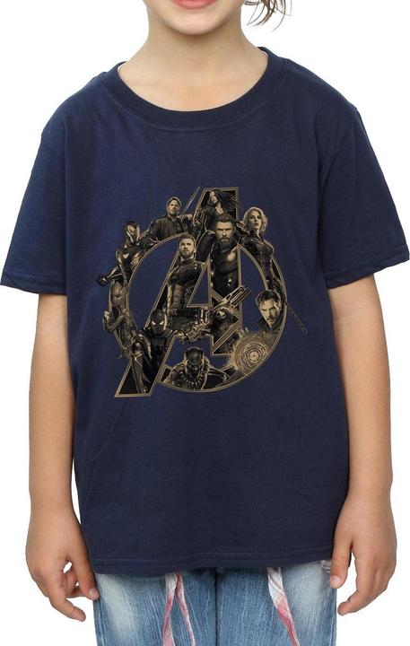 Image du produit - T-shirt AVENGERS INFINITY WAR LOGO - Fille (140, 146)