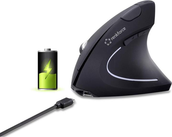 Actual product image Renkforce RF-WM-322 Maus RF Wireless Optical 1600 DPI right (Wireless)