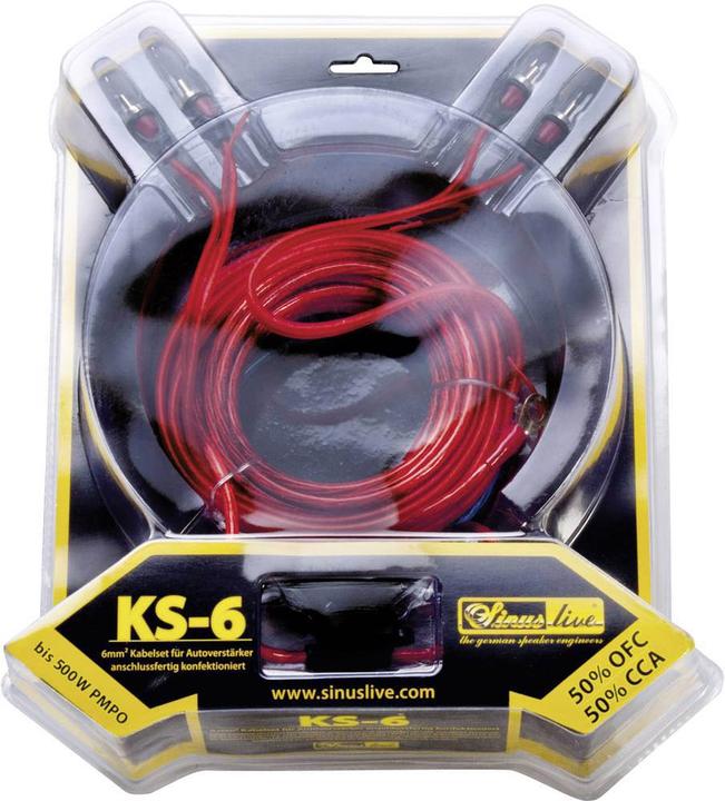 Produktbild Sinuslive Car HiFi Endstufen Anschluss Set Sinus Live KS 6