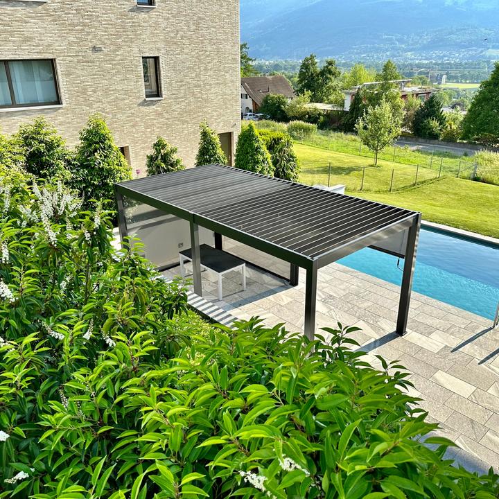 Produktbild Ventaris Pergola Deluxe Plus 3x6m mit Lamellendach Anthrazit (300 cm, 600 cm)
