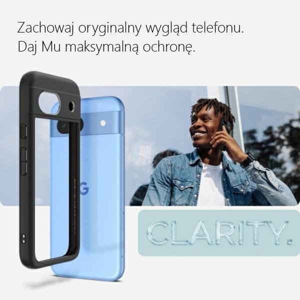 Actual product image Spigen Ultra Hybrid Google Pixel 8a czarny/black ACS07262 (Google Pixel 8)
