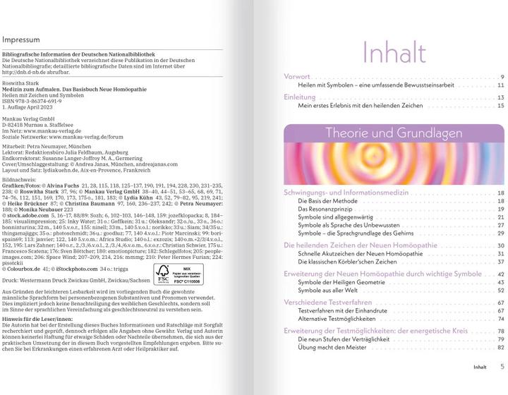 Actual product image Medizin zum Aufmalen: Heilen mit Zeichen und Symbolen. Das Basisbuch Neue Homöopathie (German, Roswitha Stark, 2025)