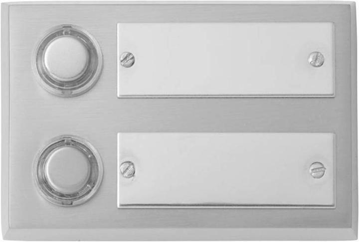 Actual product image Heidemann Bell push Mainau2 bell plate (wired) (Cable)