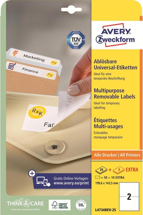 Image du produit Avery Étiquettes universelles