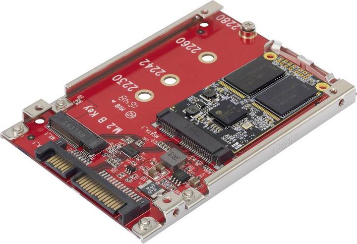 Produktbild Cemon Schnittstellen Konverter mSATA + M.2 SATA SSD zu 2,5" (6,35 cm)