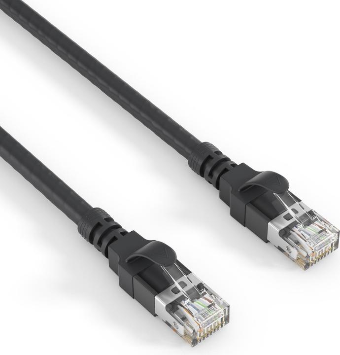 Produktbild Purelink Patchkabel Premium Cat.6a S/FTP, LSZH HDBaseT zert. Schwarz (S/FTP, CAT6a, 0.50 m)