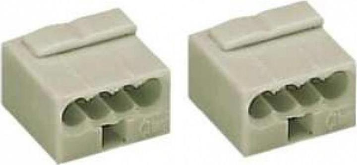 Actual product image Wago Plug-in terminal block Micro-Wago 4-fold, 100 pieces