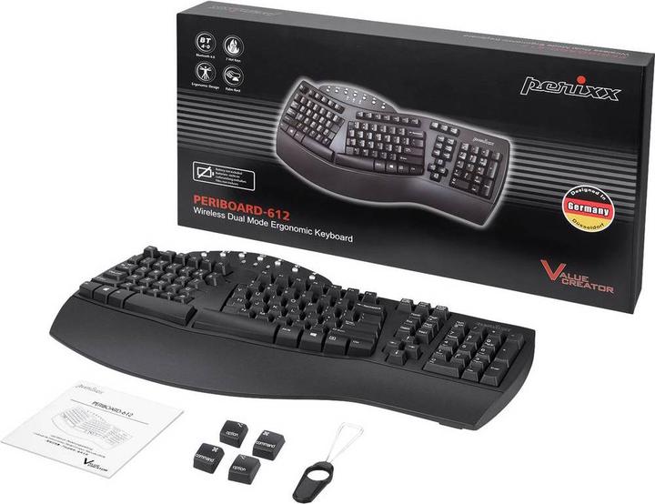 Immagine prodotto Perixx Tastiera Bluetooth® PERIBOARD 612BDE (DE, Senza fili)