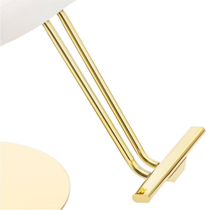 Produktbild Physa Friseurstuhl Fussstütze höhenverstellbar Barber-Stuhl 200 kg Winsford Creme&Gold