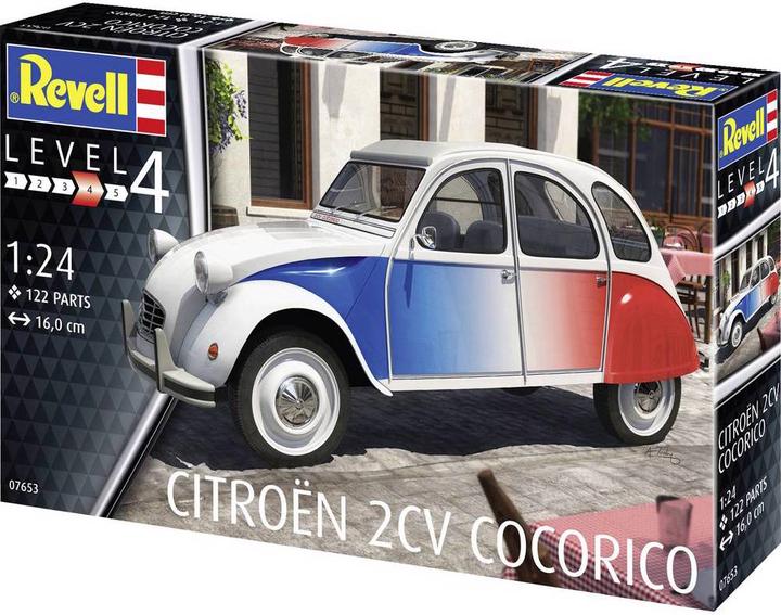 Actual product image Revell 07653 Citroën 2 CV Cocorico car model kit 1:24