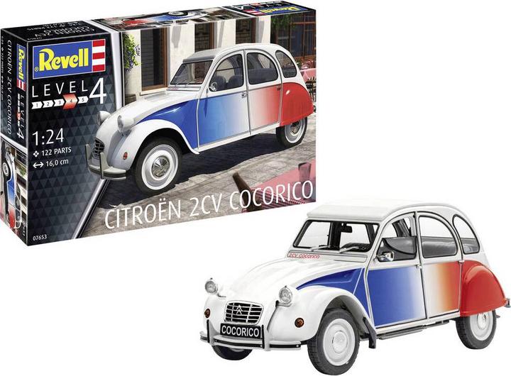 Revell 07653 Citroën 2 CV Cocorico car model kit 1:24
