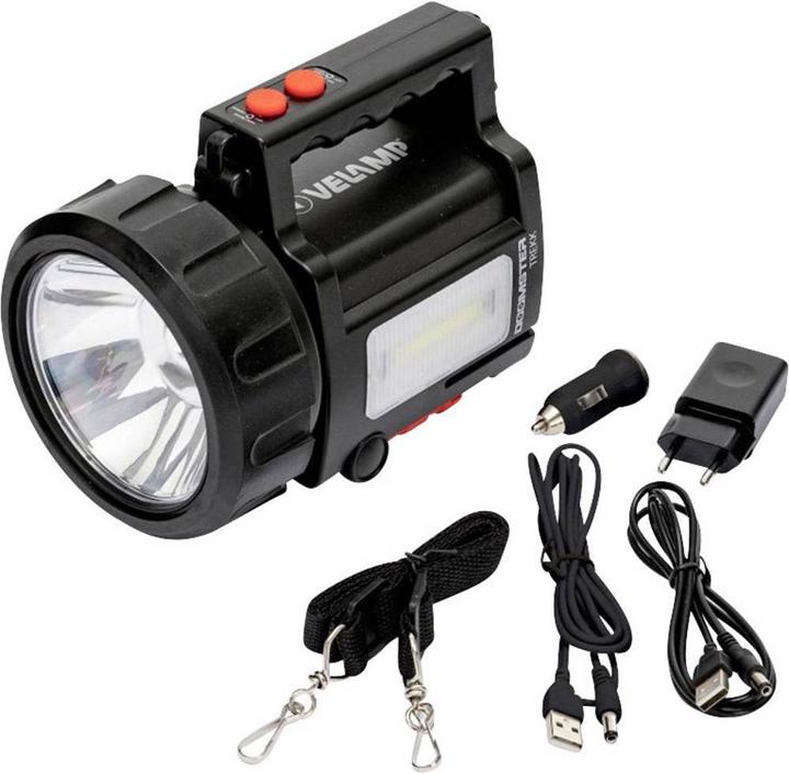 Velamp Battery hand lamp LED hand beam 10W Doomster (735 lm)