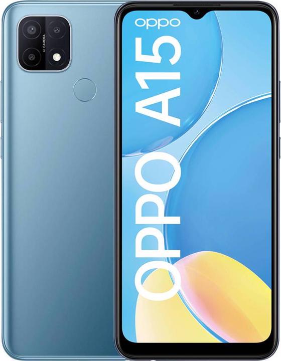 Produktbild OPPO A15 (32 GB, Mystery Blue, 6.52", Dual SIM, 13 Mpx, 4G)