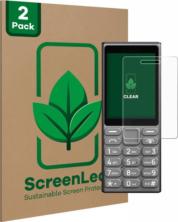Productafbeelding ScreenLeaf Screen Protector duurzame schermbescherming, helder, anti-kras (2 Stuk, Nokia 110 4G (2023))