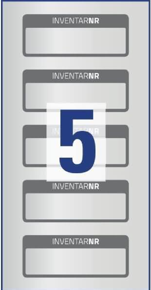 Produktbild Avery Inventar kennzeichnet PES-Folie
