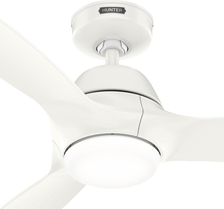 Actual product image Hunter Fans DC Deckenventilator Calabasas Weiss mit LED (40 dB)