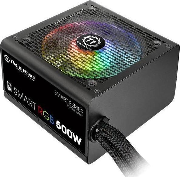 Immagine prodotto Thermaltake Alimentatore Smart 500W RGB (80+ 230V UE, 2xPEG, 120mm, single rail) (500 W)