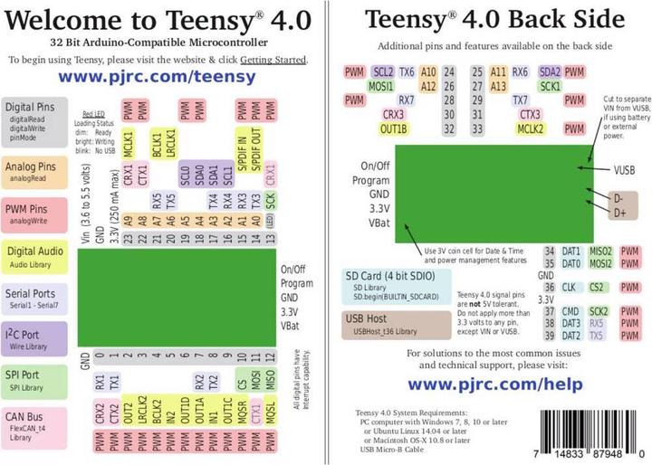 Actual product image Joy-it Joy it Microcontroller TEENSY 4.0 Development Board