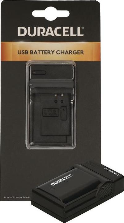 Actual product image Duracell Charger with USB cable for DRPBLF19/DMW-BLF19 (Camera battery charger)