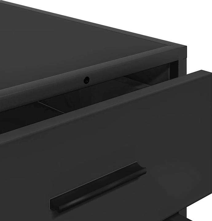 Produktbild VidaXL Schubladenschrank Schwarz 70x41x56 cm Holzwerkstoff Schubladenkommode