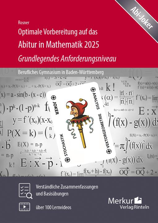 Produktbild Merkur Optimale Vorbereitung auf das Abitur in Mathematik 2025 - Grundlegendes Anforderungsniveau (Deutsch, Stefan Rosner, 2024)