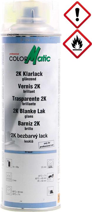 Produktbild Dupli-Color colormatic 2k klarlack glänzend 500ml hi-speed