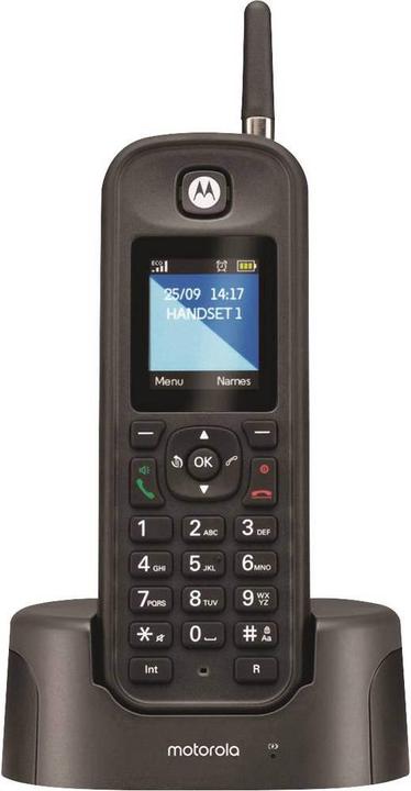 Actual product image Motorola O201 DECT Cordless Telephone Analog Handsfree Black
