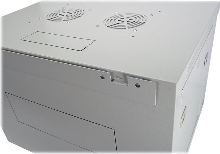 Produktbild Digitus 48,3cm 19Zoll Wandschrank 9HE SoHoline RAL7035 grau ohne Boden 505mmx600mmx450mm (9 HE, 19 Zoll Rack)