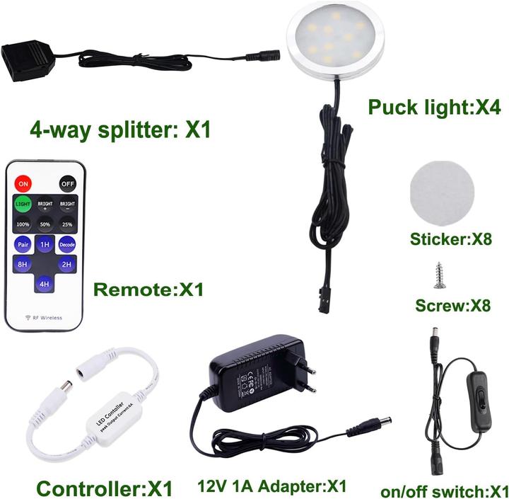 Actual product image Aiboo Cabinet lights