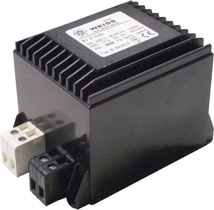 Produktbild Weiss Elektrotechnik Kompaktnetzteil Transformator mit eingebauter Gleichrichtung und Glättung