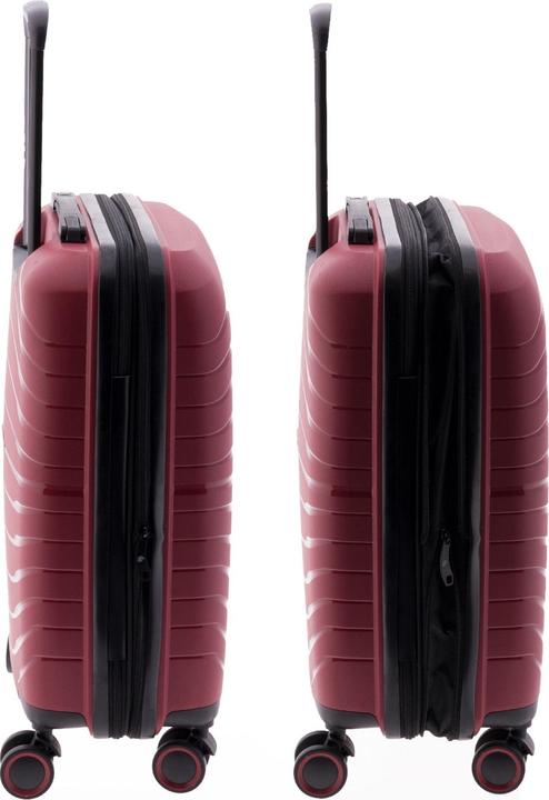 Actual product image Wüsthof 3400 4-wheel cabin trolley 55 cm with stretch fold (36 l, Hand luggage (up to 50 litres))