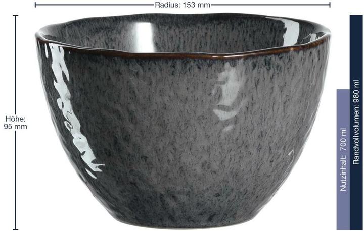 Produktbild Leonardo Schale Matera 980ml Anthrazit (15 cm, 0.98 l, 6 x)