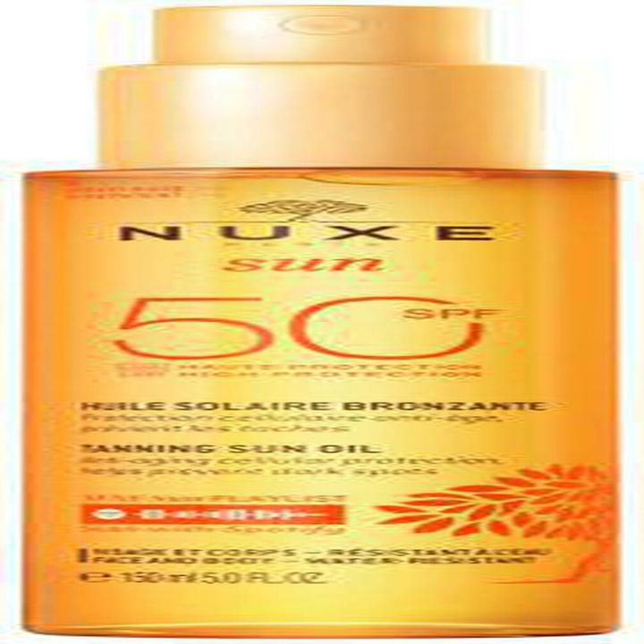 Produktbild Nuxe Huile Bronz Visage & Corps Sun Protection Factor 50 (Sonnencreme Gesicht, SPF 50, 150 ml, 150 g)