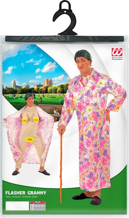 Actual product image Widmann Exhibitionist granny with sexy overall and dressing gown (S)