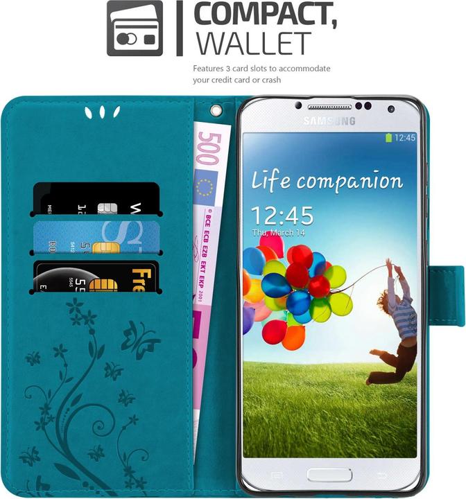 Immagine prodotto Cadorabo Custodia a libro floreale per Samsung Galaxy S4 (Samsung Galaxy S4)