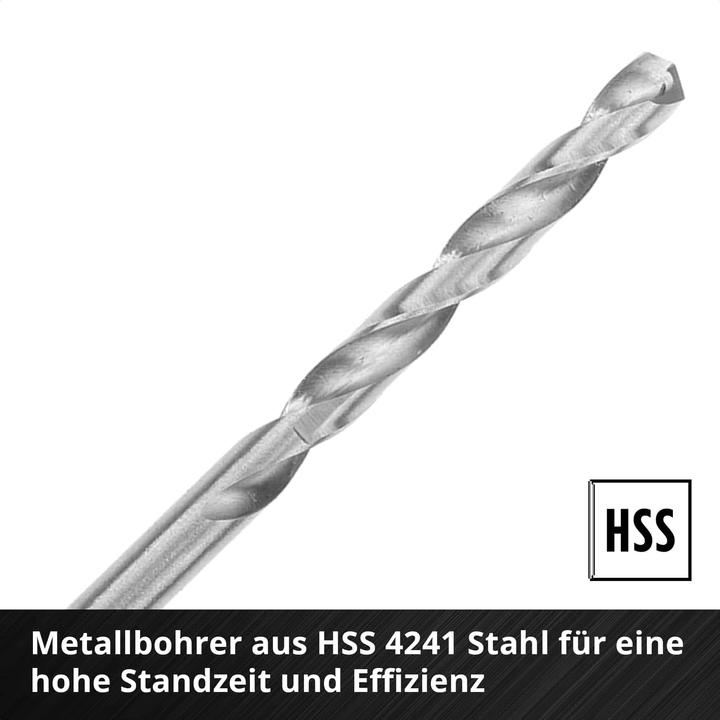 Actual product image Einhell Socket spanner bit socket set 1/4" (6.3 mm) 18-piece 108709 (6 mm, 3 mm, 5 mm, 4 mm)