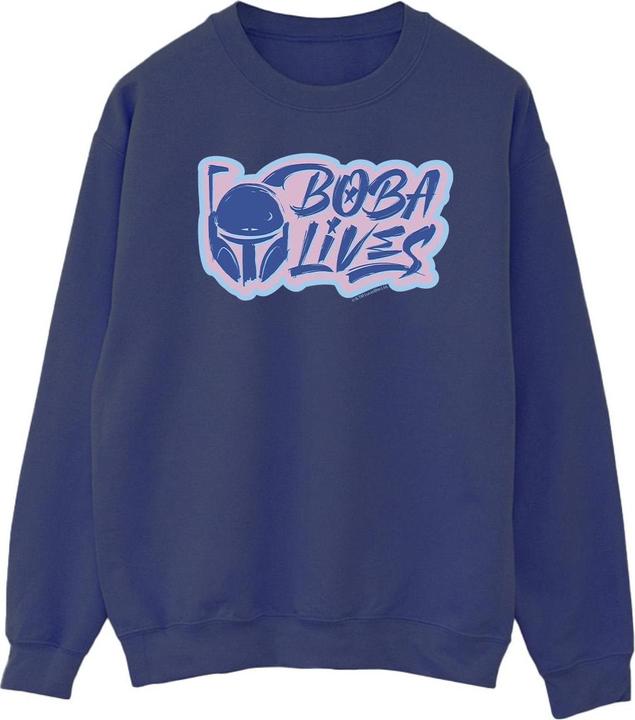 Actual product image Star Wars Mens The Book Of Boba Fett Lives Pocket Sweatshirt (XXL)