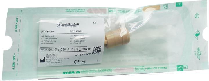 Stäubli KV 100 Katheterventil Zweihandbedienung (1 x)