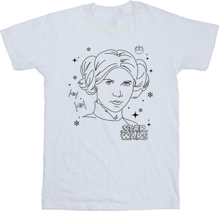Produktbild Star Wars Episode IV: A New Hope Leia Christmas Sketch TShirt (3XL)