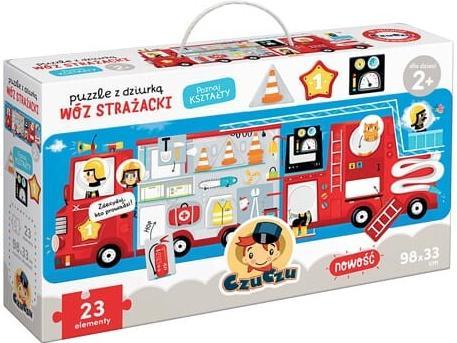 Czuczu Puzzle mit einem Loch Feuerwehrauto 23 Elemente (23 Teile)