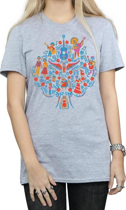 Actual product image Disney Womens/Ladies Coco Tree Pattern Cotton Boyfriend T-Shirt (L)