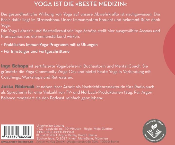Produktbild Immunbooster Yoga (Inge Schöps, Jutta Ribbrock, Deutsch)