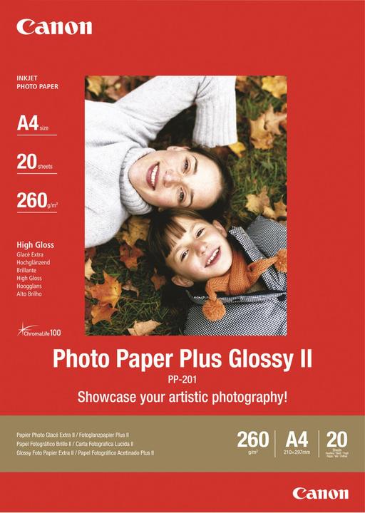 Actual product image Canon PP-201 Plus Glossy II (260 g/m², A4, 20 x)