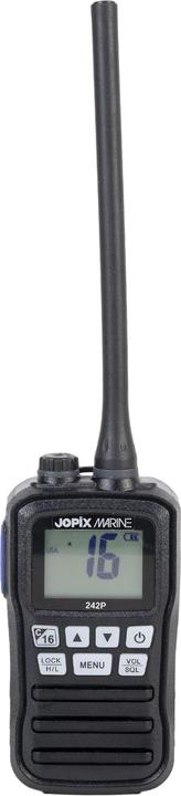Produktbild Jopix Tragbares Seefunkgerät MARINE 242P, 156.000-162.000 MHz, Scan, ASQ, Dual-Tri Watch, AAA-Batter