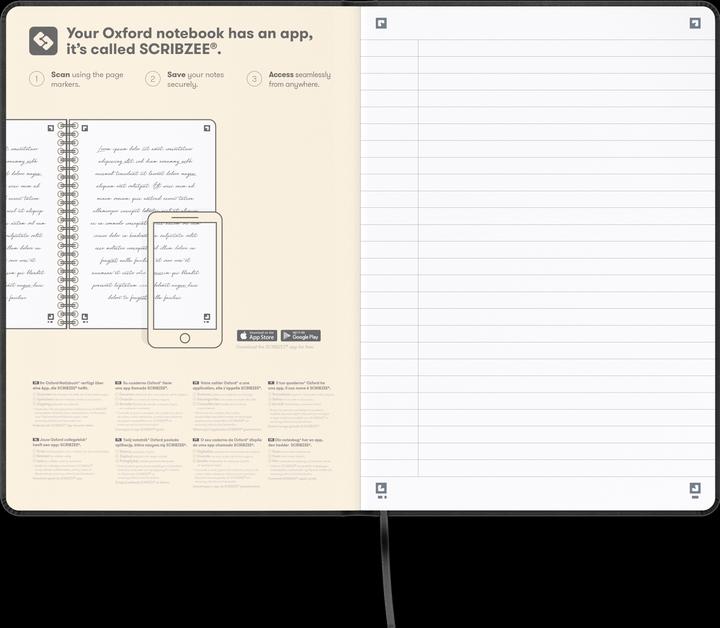 Actual product image Oxford Notebook "Signature", A5 (A5, Lined, Hardcover)