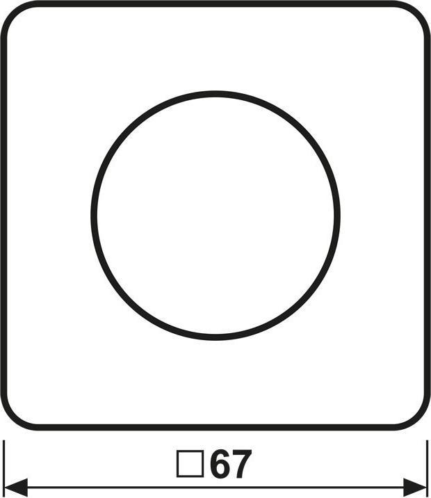 Actual product image JUNG Cover with knob CD1740