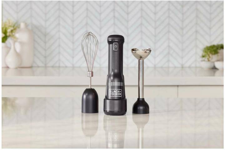 Immagine prodotto Black & Decker Frullatore manuale BCKM1016KSB-QW Nero, 7 pezzi