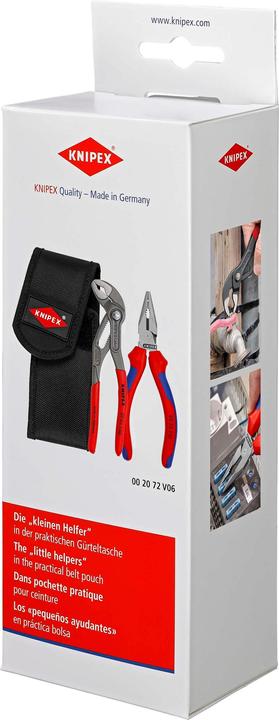 Produktbild Knipex Zangenset 2-teilig in Gürteltasche 00 20 72 V06 (163 mm)
